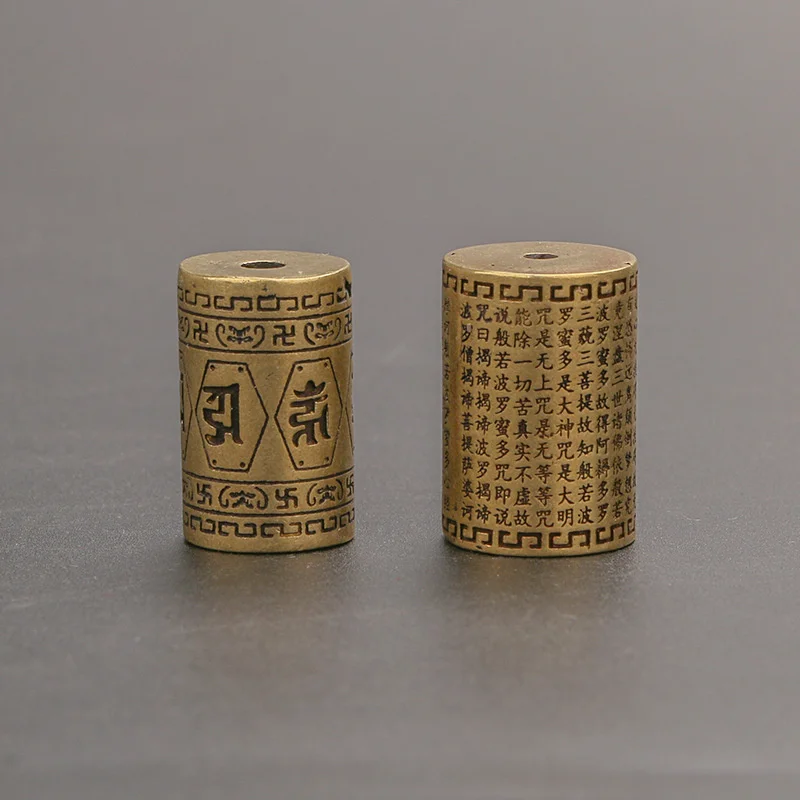 

Непальская мантра с шестью символами Пест Ваджра узор винтажный латунный нож бисер DIY Паракорд тканый шнурок