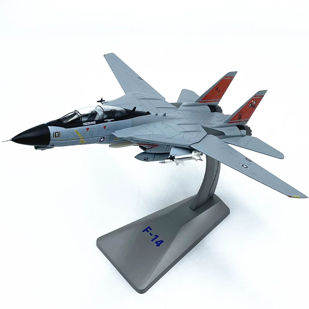 Diecast 1/72 Scale American F14 Tomcat Squadron Fighter Alloy Aircraft Model Collection Boutique Decoration Display Gift