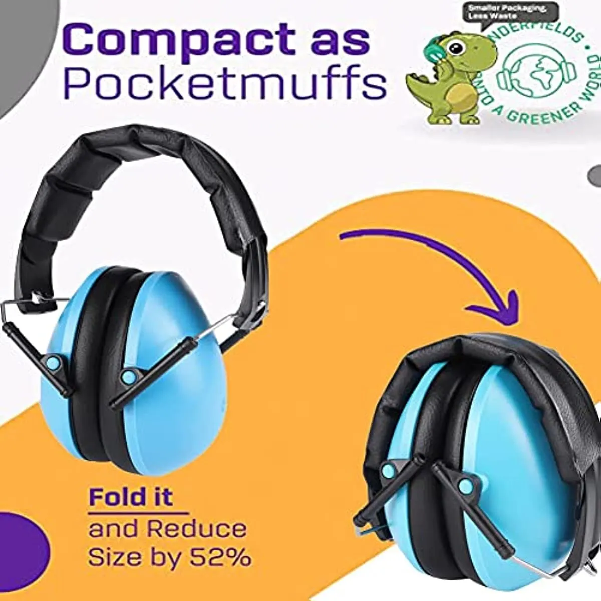 PVC+Sponge Adjustable Kids Child Baby Earmuffs Hearing Protection Ear Defenders Noise Reduction Safety For Sport Shooting