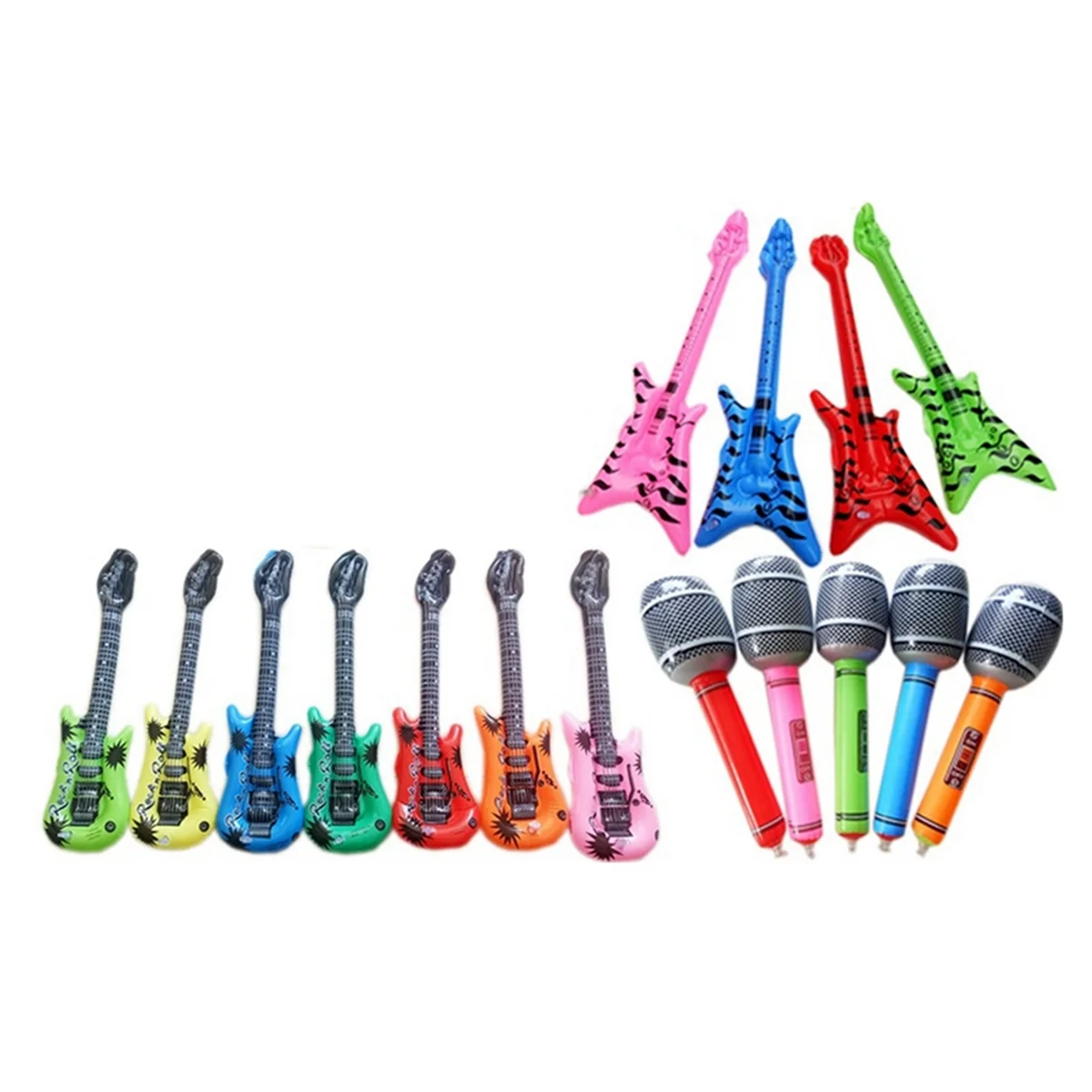 ONCE Inflatable Mini Bass. Perfect Gifts, Entertainment Interactive Props with Random Colors. 60 Bass