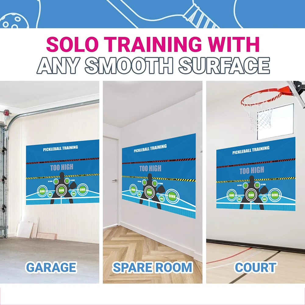 Pickleball Dink Pad Pickleball Training Poster Mat Wall Practice Rebounder Aid for Pickleball Dink Train Indoor Rooms Yard Gym