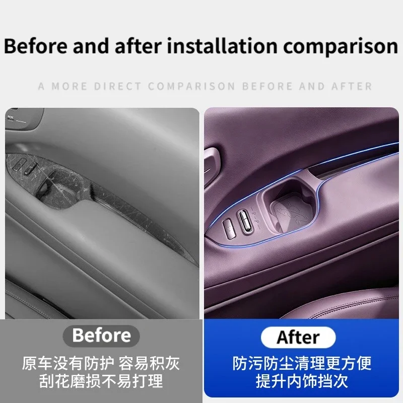 Three-row Armrest Slot Water Cup Silicone Pad For Xpeng GX 2026 Integrated Storage Pad Interior Protective Modified Accessories