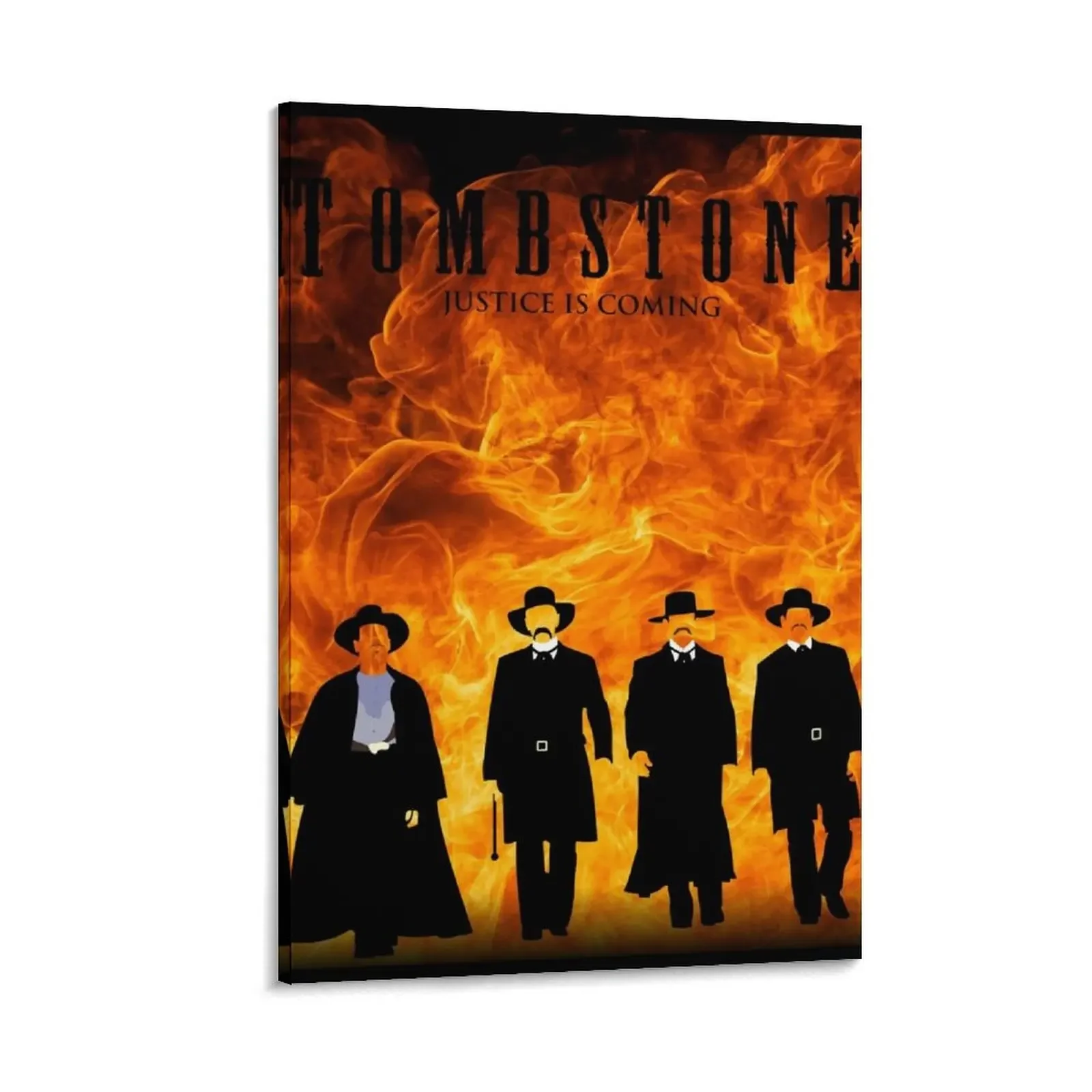 

Tombstone: FIRE Canvas Painting room decor poster anime Decoration for home
