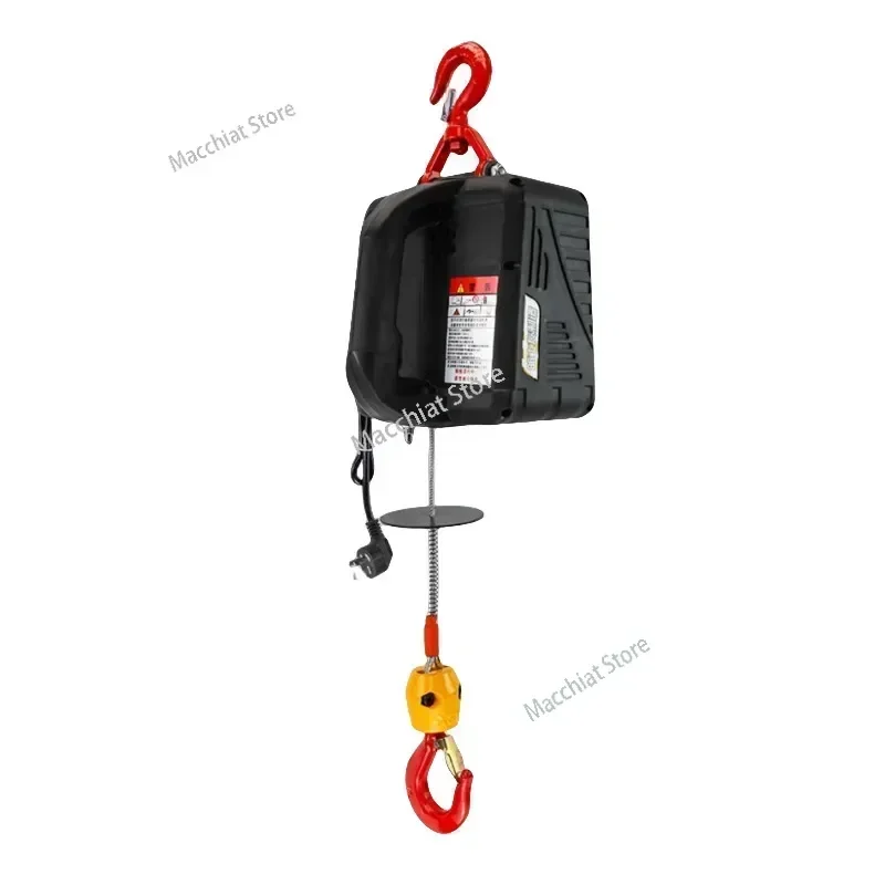 Micro Electric Hoist 220V Household Portable Lifting Traction  Remote Control Suspension Lift Air Conditioning Small