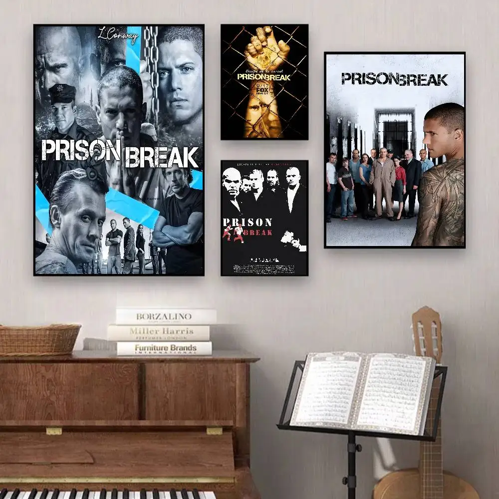 Prison Break Classic TV Serie Vintage Posters Sticky Whitepaper Prints Posters Artwork Posters Wall Stickers