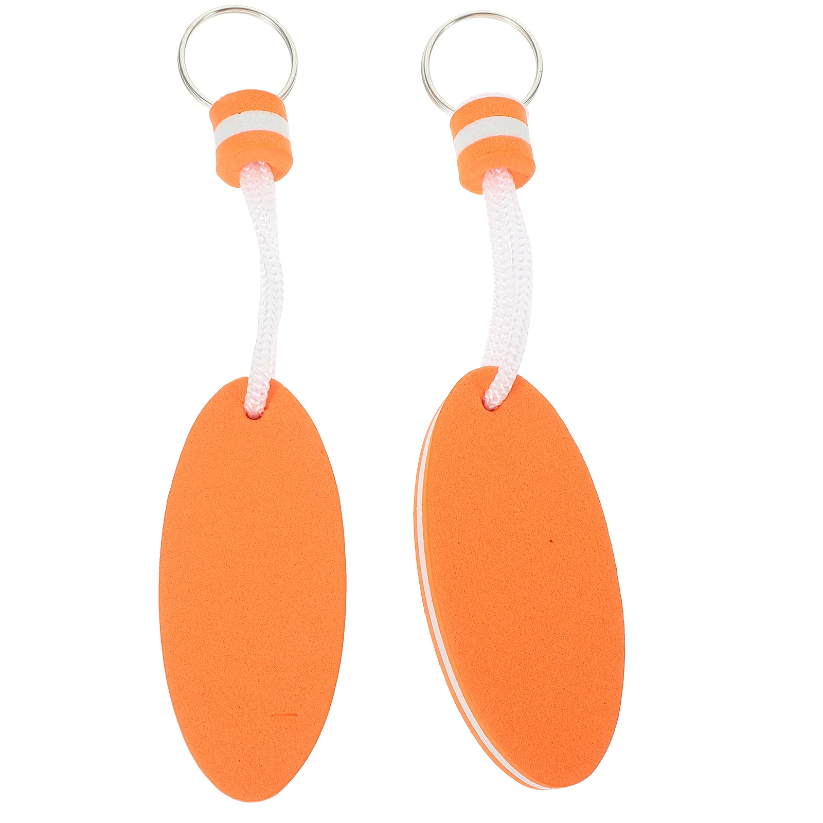 2Pcs EVA Floating Keyring Water Buoyant Keychain for Kayak Canoe Marine Nautical Boating Swim Beach Outdoor (Orange)