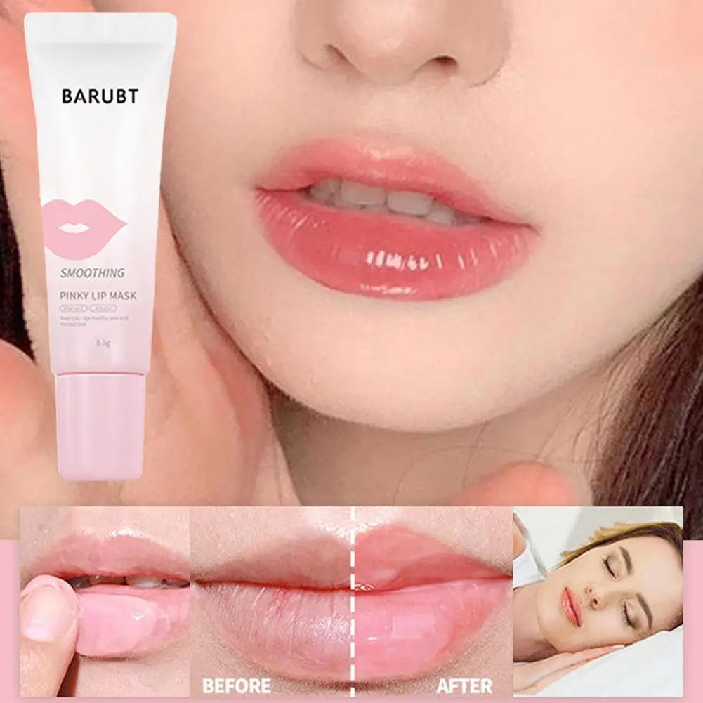 Lips Pink Lightening Bleaching Cream Treatment Essence Nourishing Lip Balm Dark Smoke Remove Lips Whitening Moisturiz U4l3