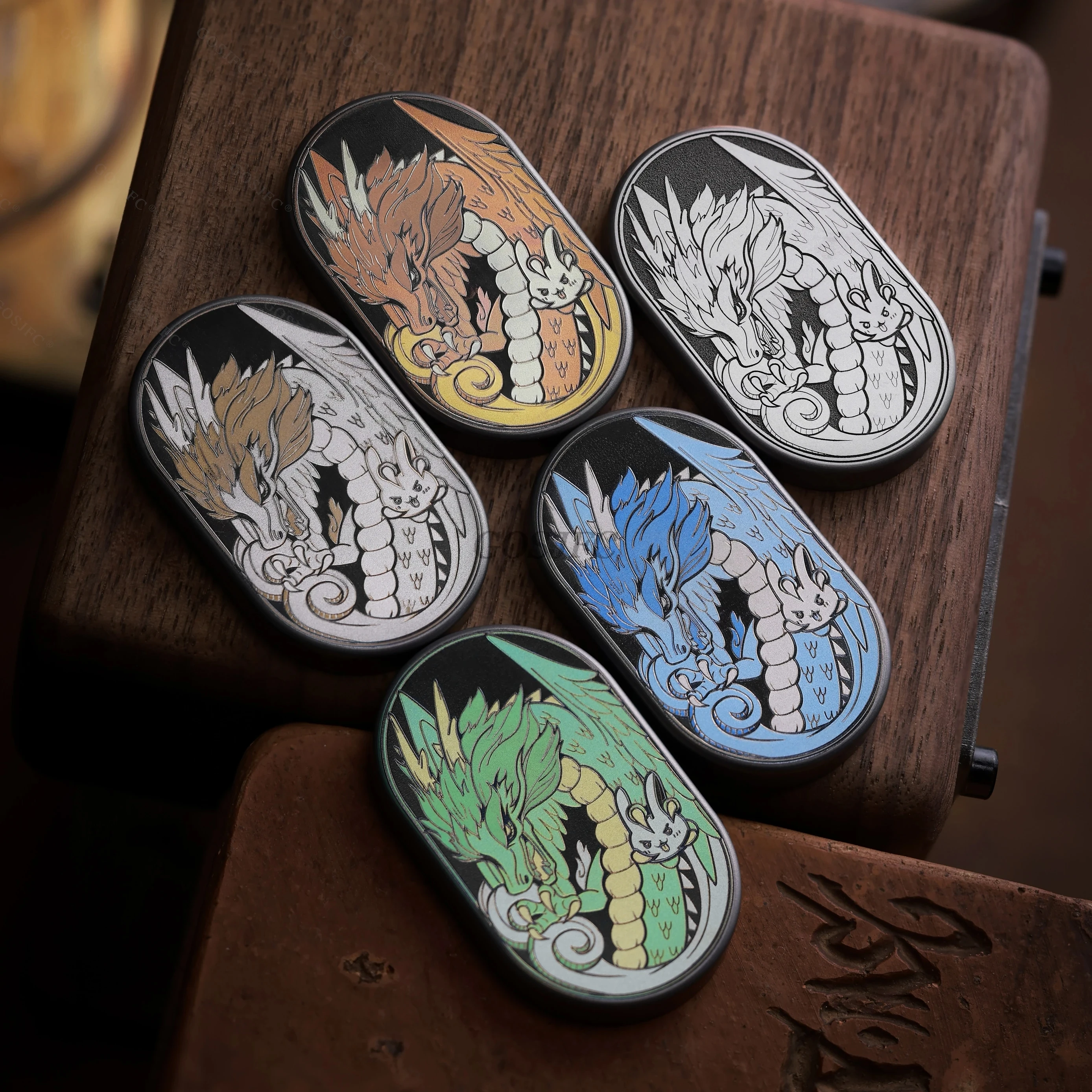 

Слайдер MOT Dragon Rhythmic Fidget вращается левый и правый на 360° ° Механический слайдер, металлические игрушки-непоседа