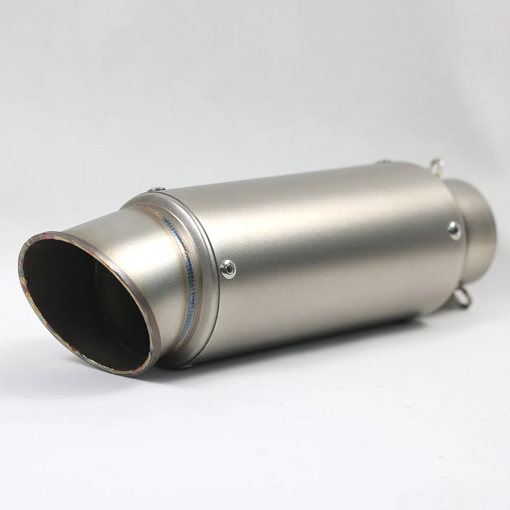 51mm Universal Motorcycle Exhaust Escape Motorcycle Scooter Dirt Bike Muffler Pipe Stainless Steel