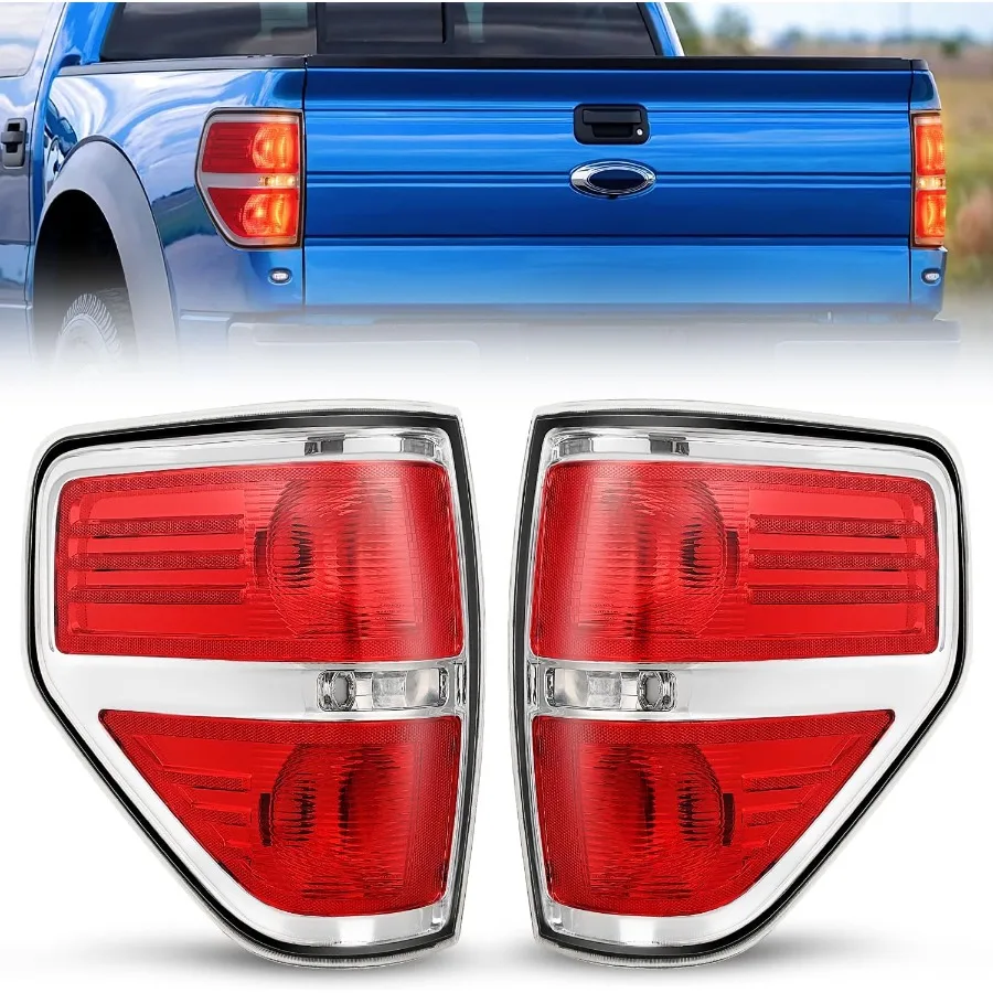 

Taillight Assembly Compatible with 2009 2010 2011 2012 2013 2014 F150 Pickup Truck Taillights Rear Lamp Replacement OE Style R