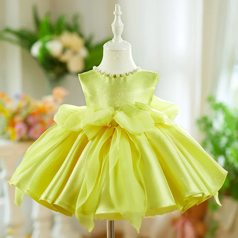 

KLGFLD 2025 Baby Flower Girl Wedding Dress Luxury Tulle Girl Carnival Cost Suitable for 0-8 Year Old Girls Christmas Dress