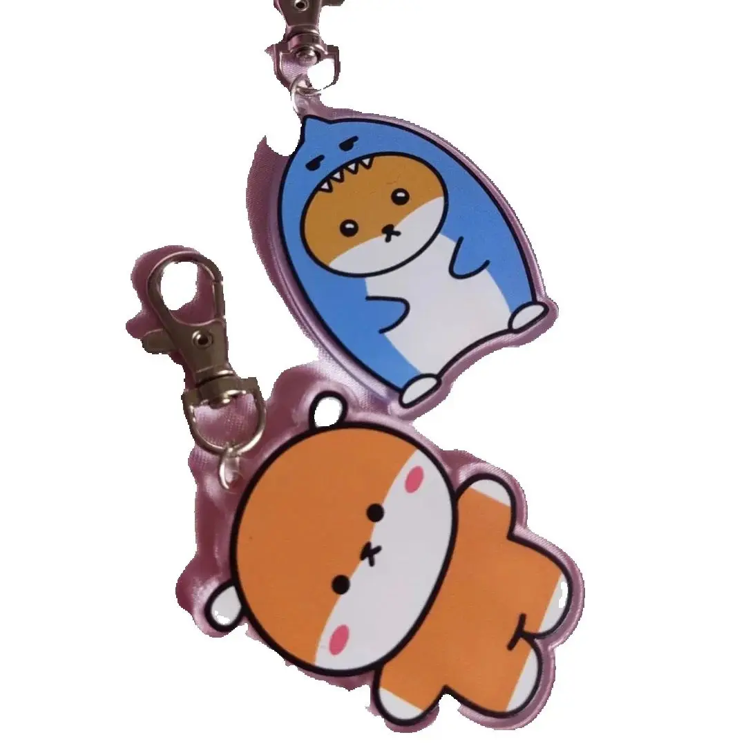 2PCS/SET Idols MONSTAX Acrylic Keychain Pop-up Store Cartoon Pendant Keyring SHOWNU Minhyuk HYUNGWON Fans Collection