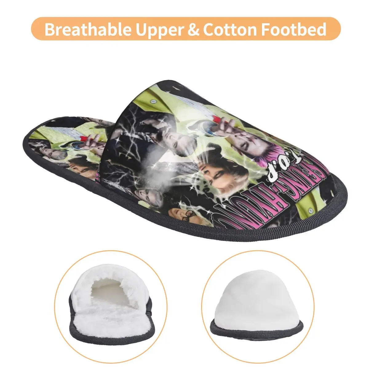 شباشب شتوية Choi Seung Hyun T.O.P لغرفة النوم، شرائح مريحة من إسفنج الذاكرة غير قابلة للانزلاق