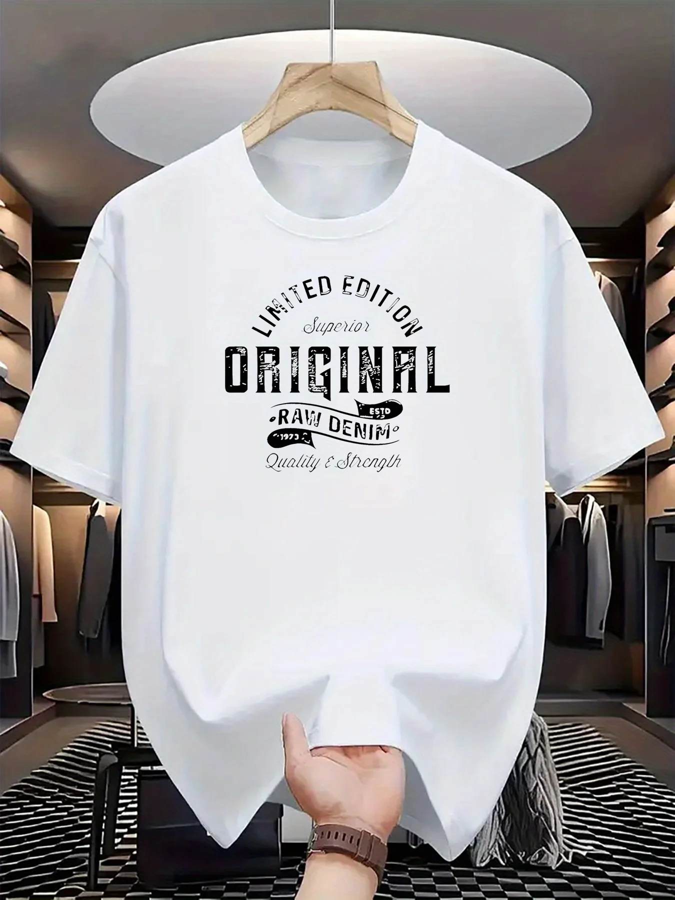 Men 100% Cotton Smiling Glitter Broken Bear Graphic Print T Shirts Short Sleeve Avant-garde Casual Summer Streetwear Tops
