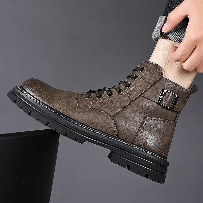 men boots 2024 New Winter Slippers Warm Men Shoes Waterproof Non-Slip Plush Sneakers Male tenis shoes Boots Men Sneakers Winter