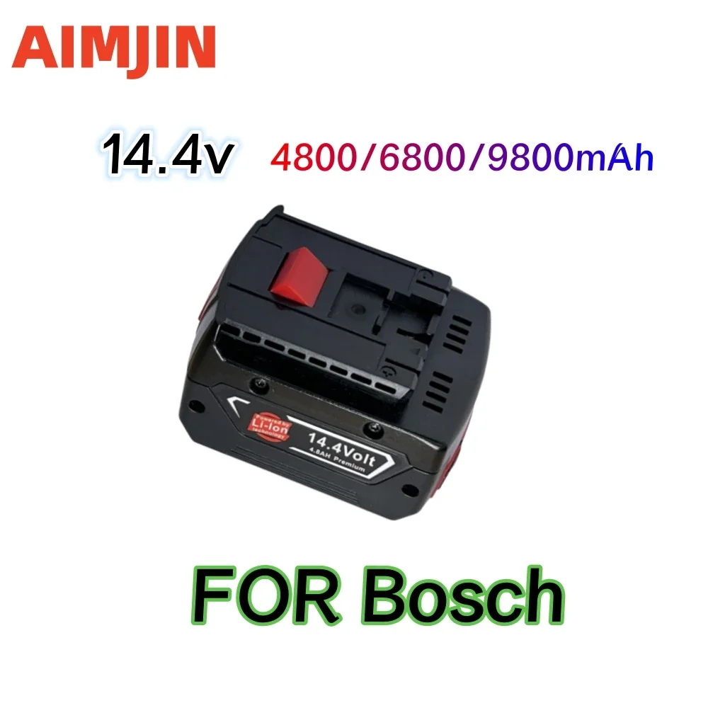 

14.4V 9.8Ah Rechargeable Lithium Ion Battery for Bosch Backup Battery Replacement GBH GDR GSR 1080 DDS180 BAT614G BAT607 BAT607G