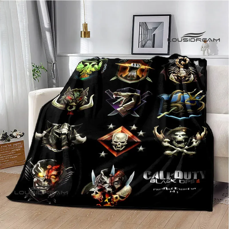 Game code, call of duty blanket Warm blanket Flange Soft and comfortable blanket Home travel blanket bed linings Birthday Gift