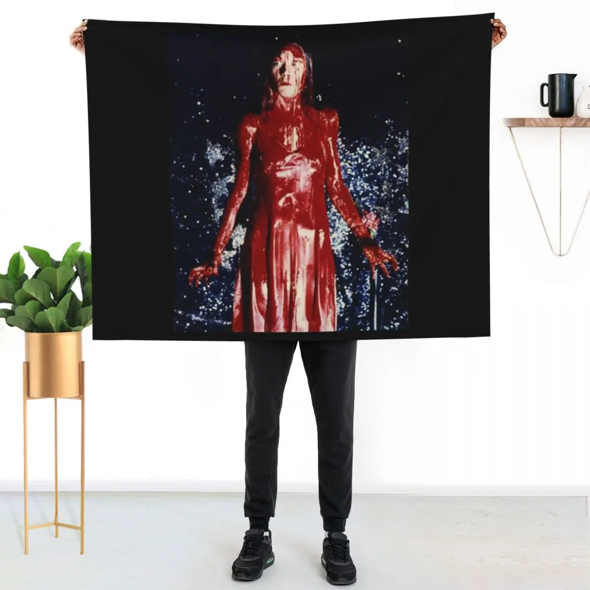 Carrie 1976, Horror fan gift Throw Blanket Stuffeds Bed linens Luxury St Nap bed plaid for winter Blankets