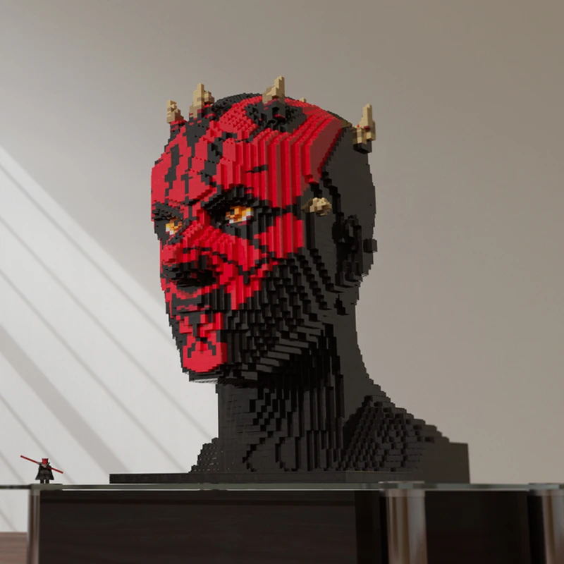 2022 NEW 8890PCS movie Darth Maul bust model buiding kit block self-locking bricks birthday christmas gift