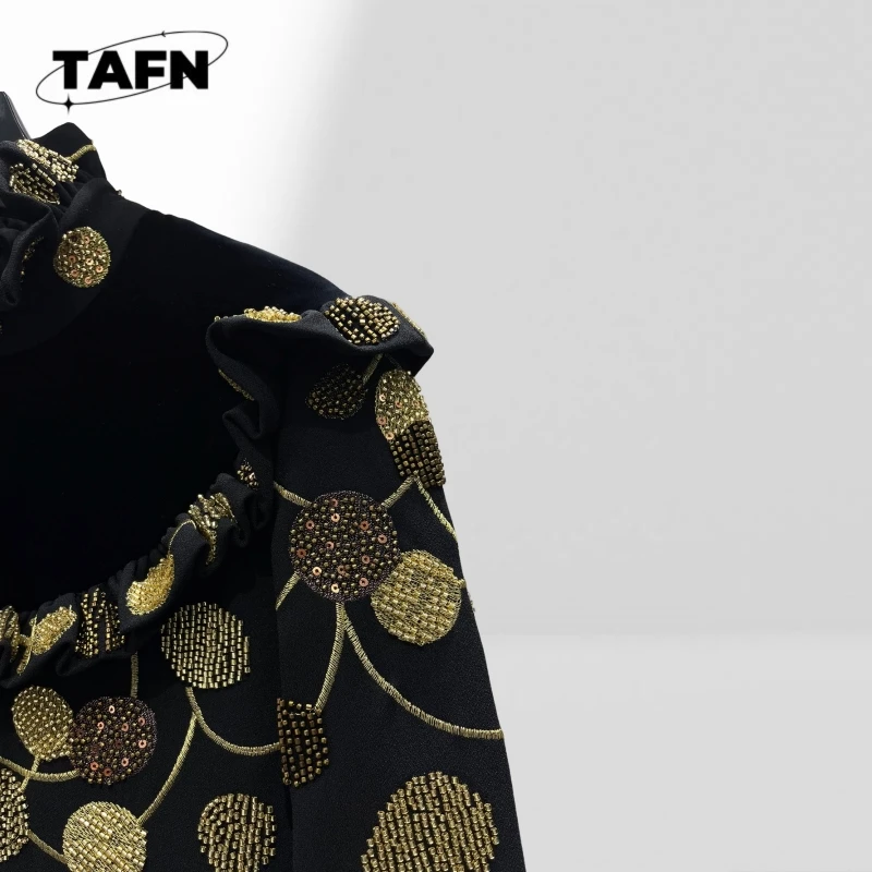 เสื้อแจ็คเก็ตเทรนช์สไตล์เกาหลีลำลองสำหรับผู้หญิง ความยาวปานกลาง ป้องกันลม เหมาะสำหรับผู้หญิงที่เดินทางไปทำงาน พร้อมปลายแขนเสื้อปรับได้ รุ่น AJ2307