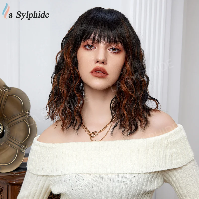 

Парик COS для женщин, платиновый блонд, кудрявый, с сеткой-розой, реалистичный, омолаживающий, в стиле сладкой Лолиты, короткий, натуральный, полный парик