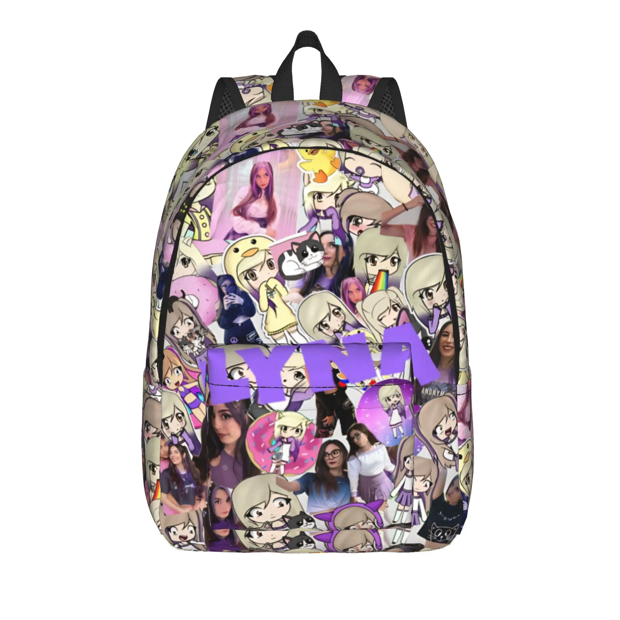 Dense Real Mix Collage Lyna Vallejos  Cool Backpack Outdoor Student Business  Daypack Laptop Computer Shoulder Bag