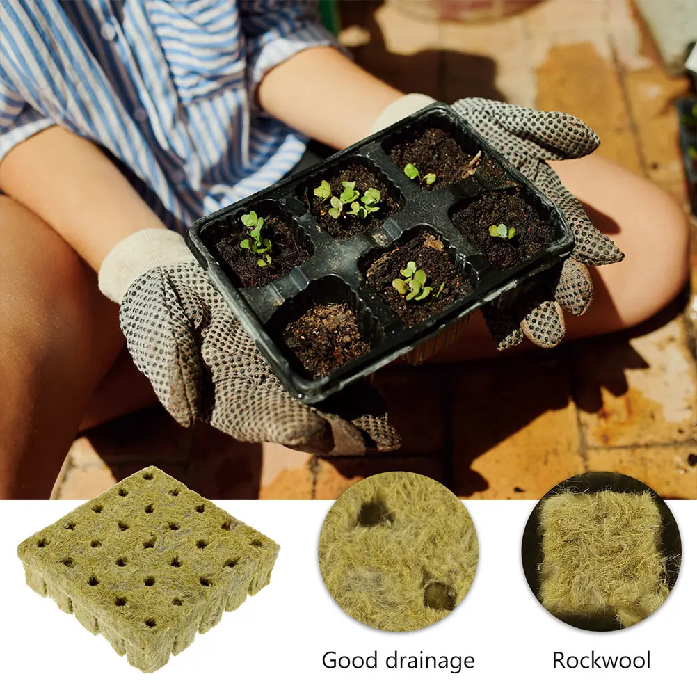

50 Pcs Seedling Block Grow Cubes Nursery Starter Plugs Soilless Supplies Cultivation Gardening Moisture