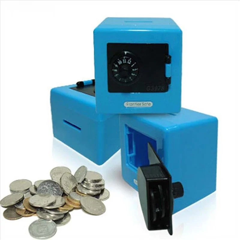 1PC Mini Money Boxes Combination Lock Money Coin Saving Banknote Cash Piggy Deposit Safe Box Storage Case Gift Bank Code