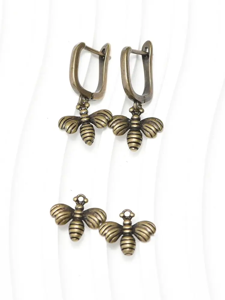 1 Pair Wholesale Antique Bronze Anti-Allergy Basic Earwires Fastener Earring Hooks For Woman Jewelry Making Supplies Accessories