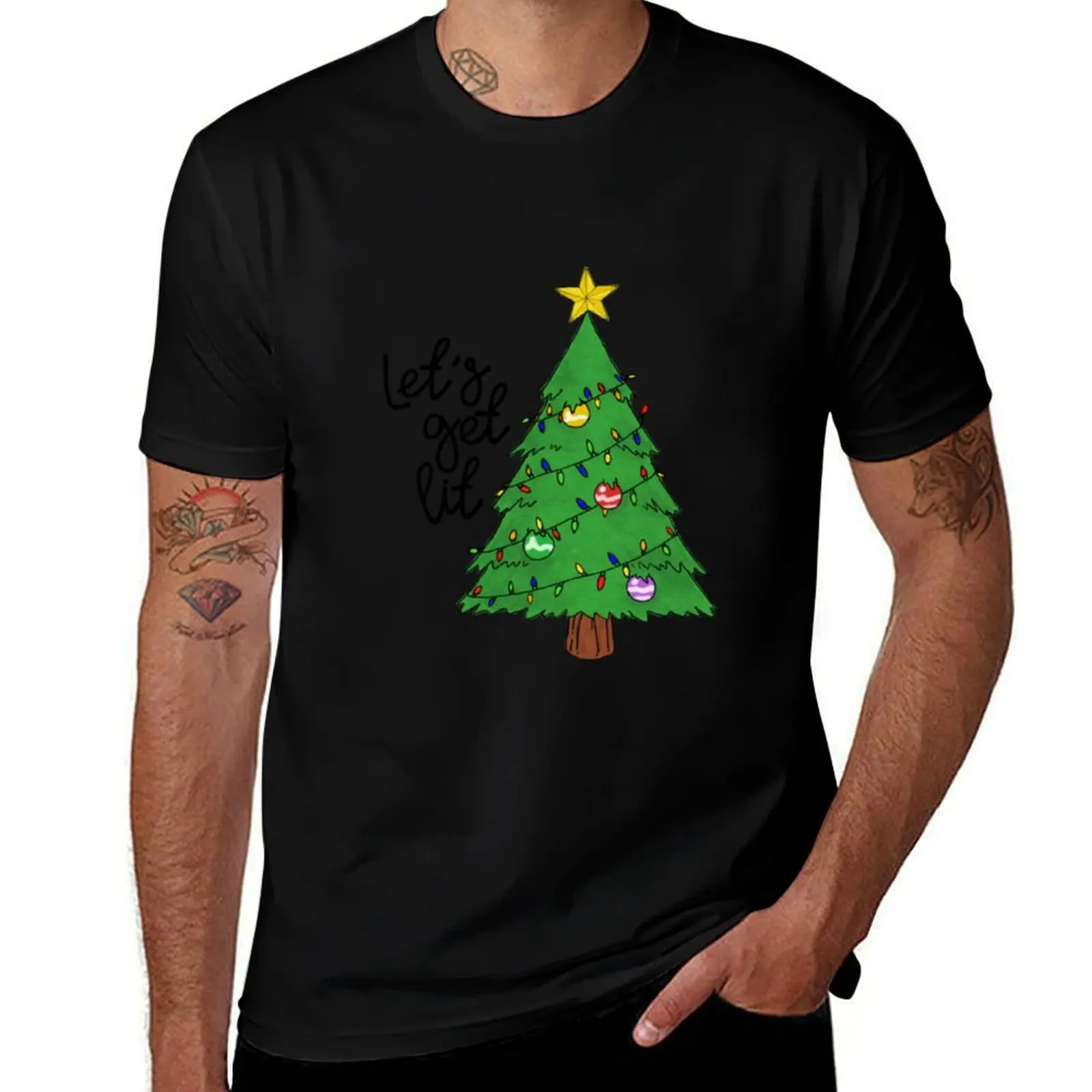 Let’s get lit holiday T-Shirt Outdoor Working T-Shirt