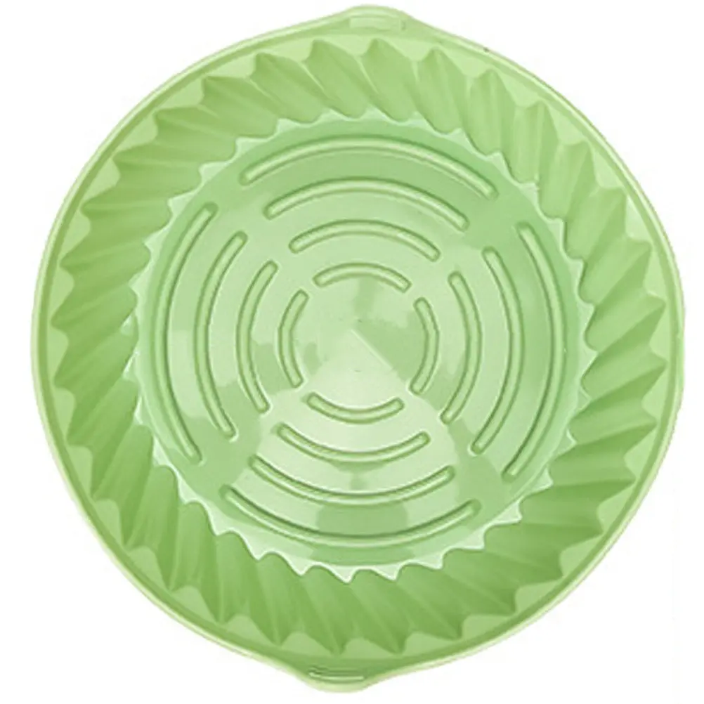 Forma de Silicone Redonda para Air Fryer, Reutilizável, Antiaderente, Tapete de Silicone para Forno, Utensílio de Cozinha