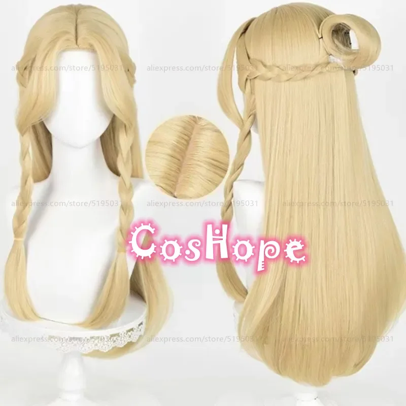 Marcille Donato Cosplay Wig 70cm Long Pre Braided Hair Blonde Golden Wig Cosplay Anime Cosplay Wig Heat Resistant Synthetic Wigs