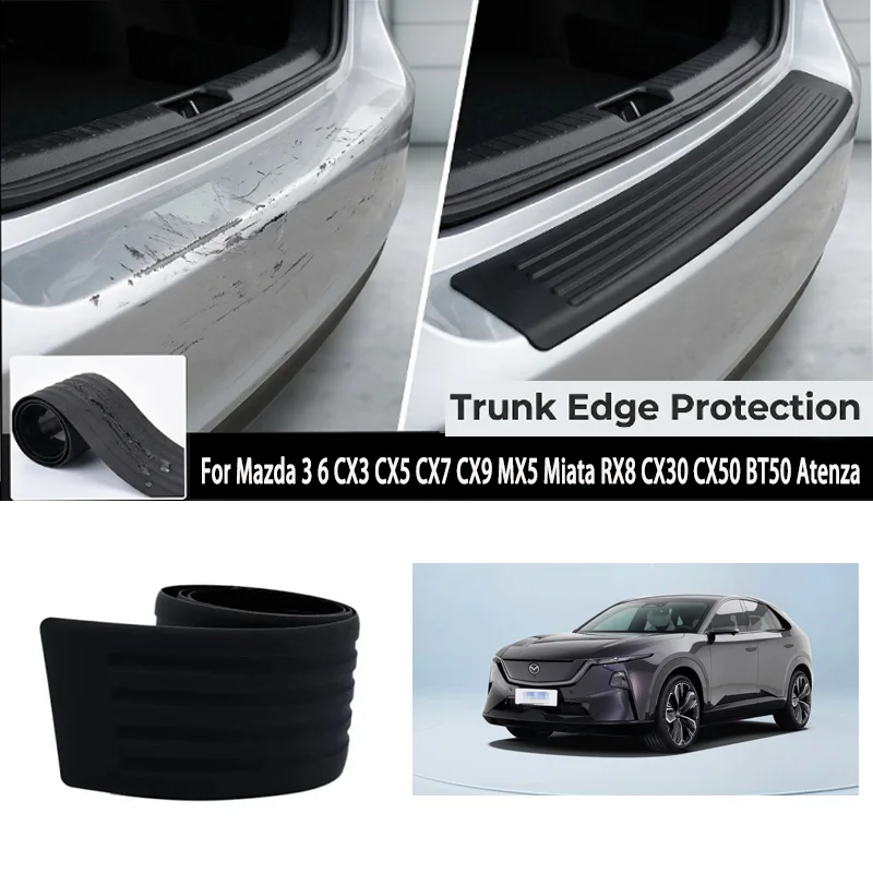 

For Mazda 3 6 CX3 CX5 CX7 CX9 MX5 Miata RX8 CX30 CX50 BT50 Atenza Trunk protection strip bumper anti-collision and anti-scratch