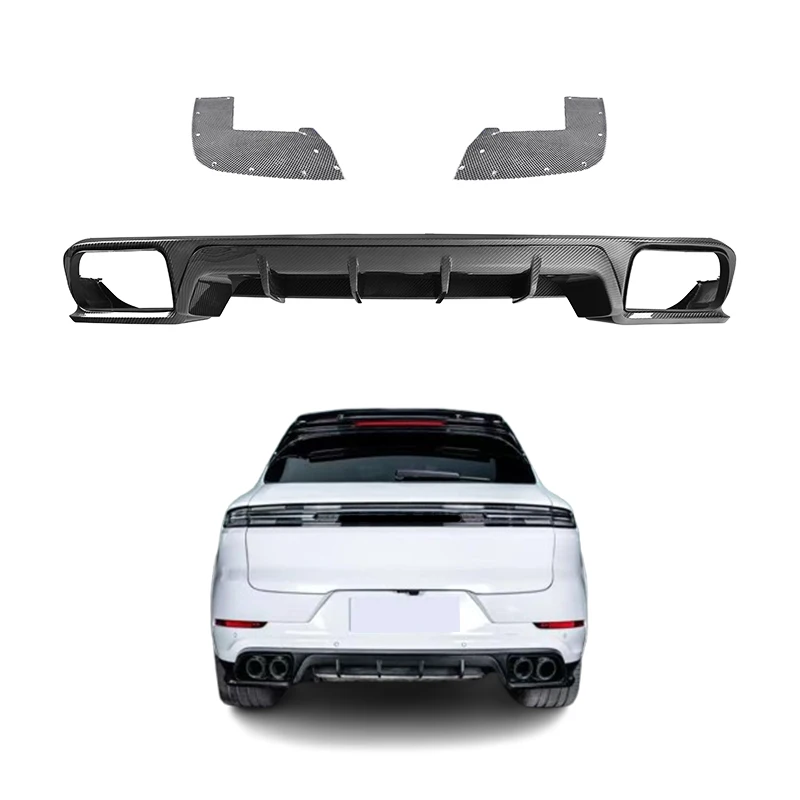 

Car Modification Upgrade Rear Bumper Lip for PAG 2018-2023 Cayenne Turbo Carbon Fiber Tecat Rear Lip Guardcustom