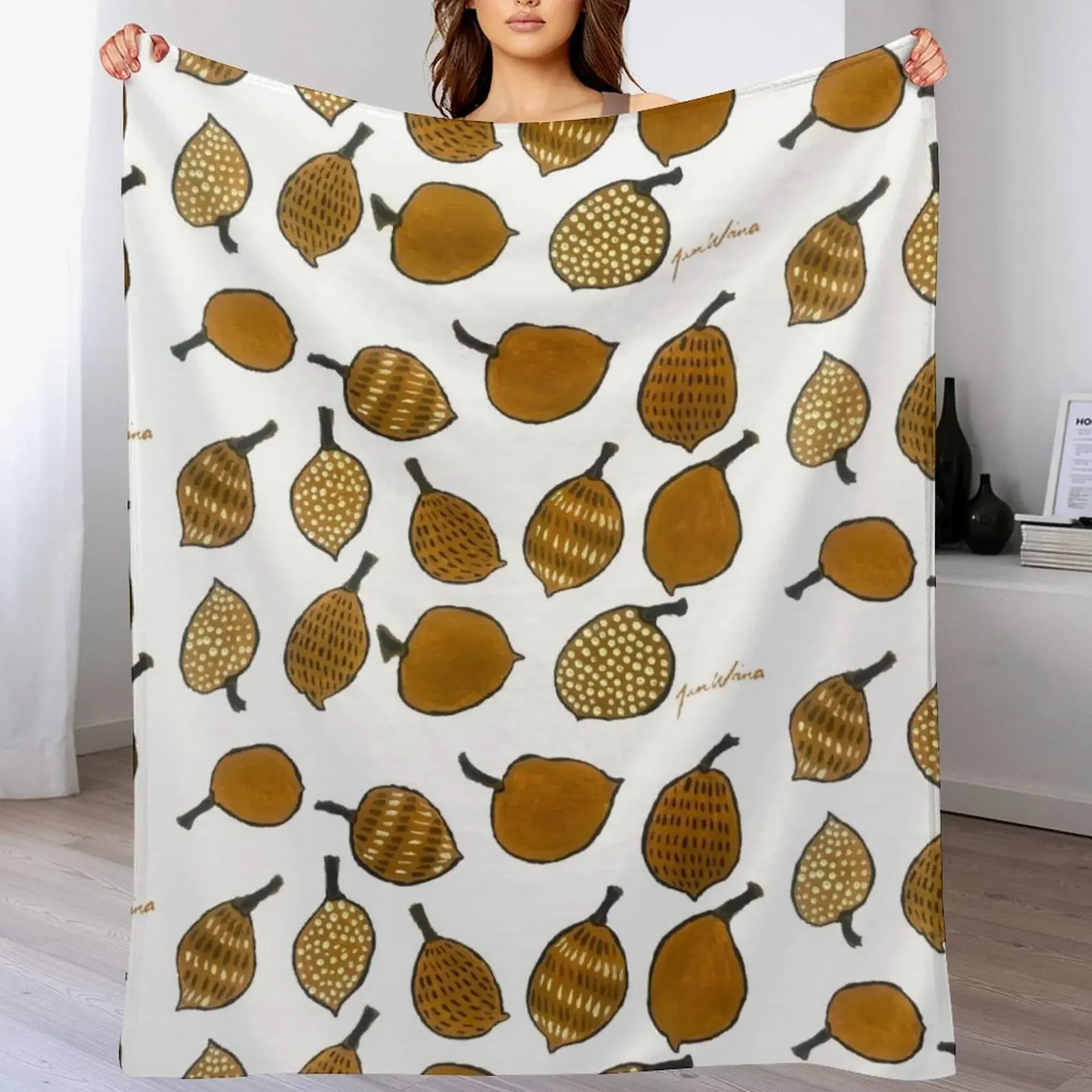 

Jumulu - Boab nuts Throw Blanket Soft Beds Decoratives halloween Blankets