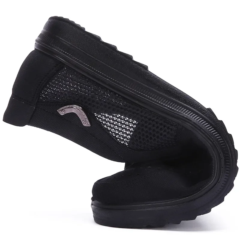 2021 Summer High Quality Men Casual Shoes Breathable Slip-On Flats EU 38-48 Men Comfortable Shoes Vamp Hollow  Mens Sneakers