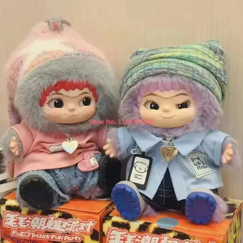 Wakuku 블라인드 박스 퍼지 트렌디 펀 파티 시리즈 및 Wakuku 팬더 엘리베이터 액션 피규어 인형 가방 서프라이즈 가방 펜던트 인형 선물