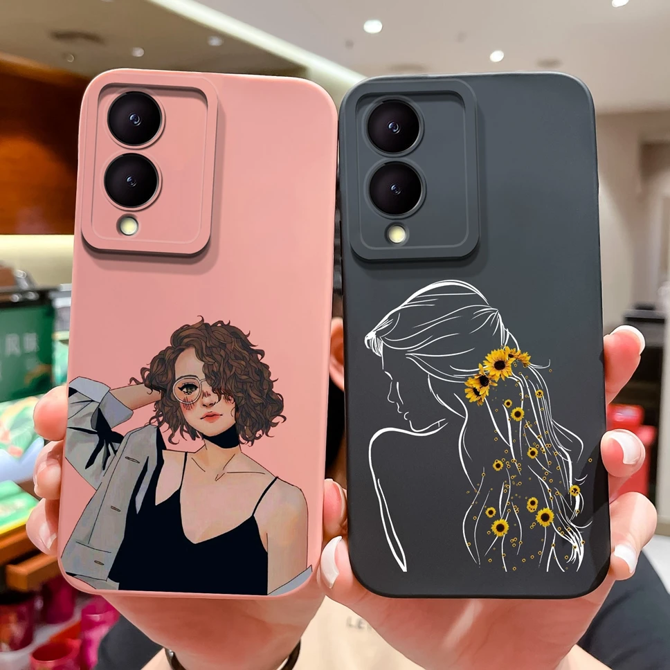 Phone Case For Vivo Y17S Camera Protection Soft Silicone Lovely Owl Protective Phone Cover For Vivo Y17 Y 17 S Fundas Capa Coque