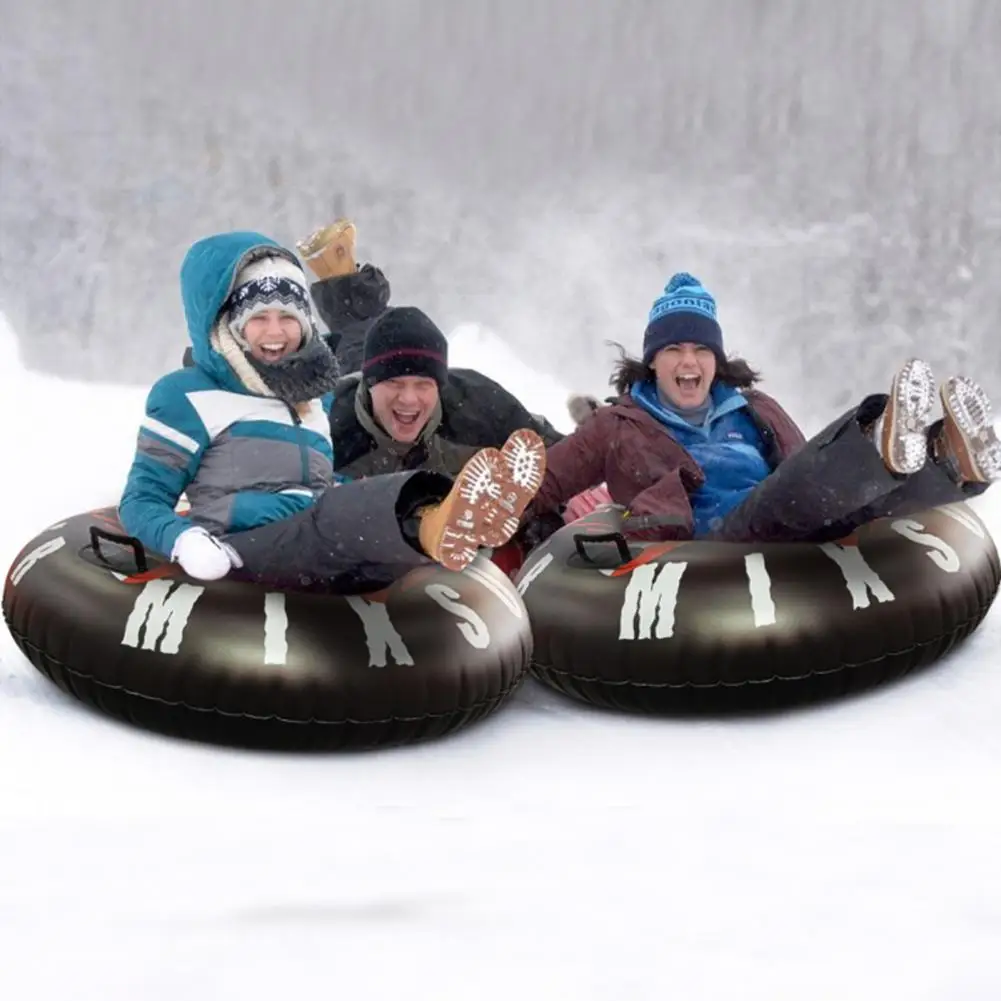 Snow Sled  Beautiful Quickly Inflate And Deflate with Handle  Environmentally Friendly Ski Circle for Outdoor