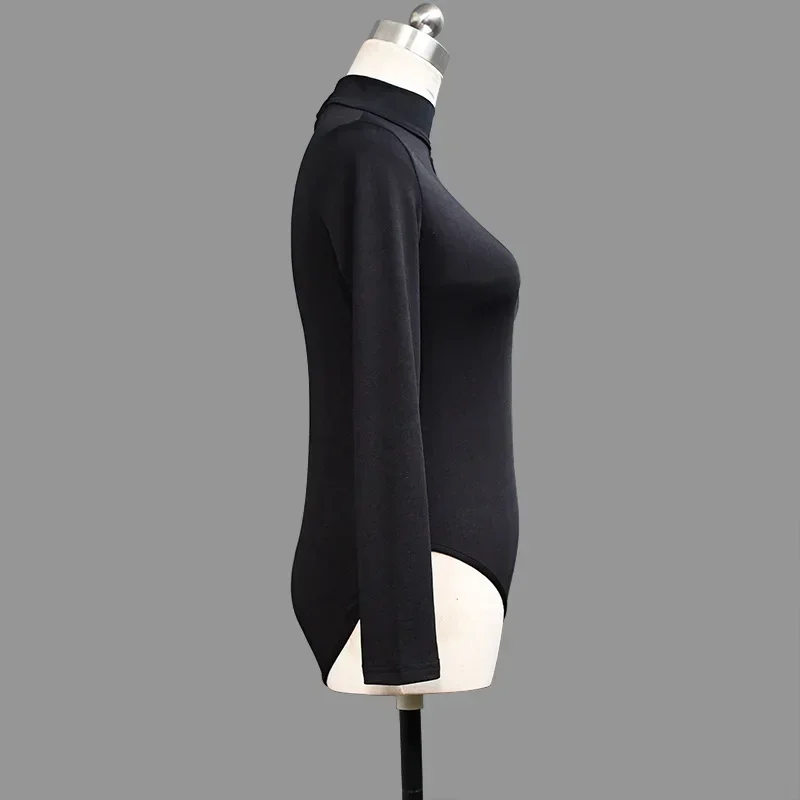 

Новые женские латинские топы для взрослых, футболка с длинными рукавами, танцевальная одежда для сценических соревнований, сексуальный костюм для бальных танцев самбы