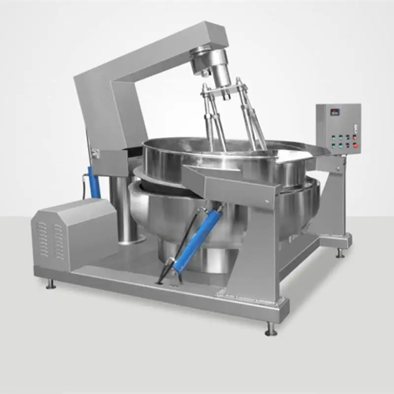 Automatic Industrial Electric Planetary Cooking Mixer Jacketed Kettle Wok Machine New for Cheese Meat Sauce Bakery Bearing