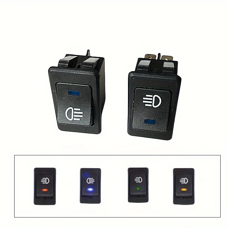 ASW-17D Universal 12V 35A 4Pin 2 Position ON-OFF LED Rocker Switch for Automobile and Motorcycle Fog Light Switch /Rocker Switch