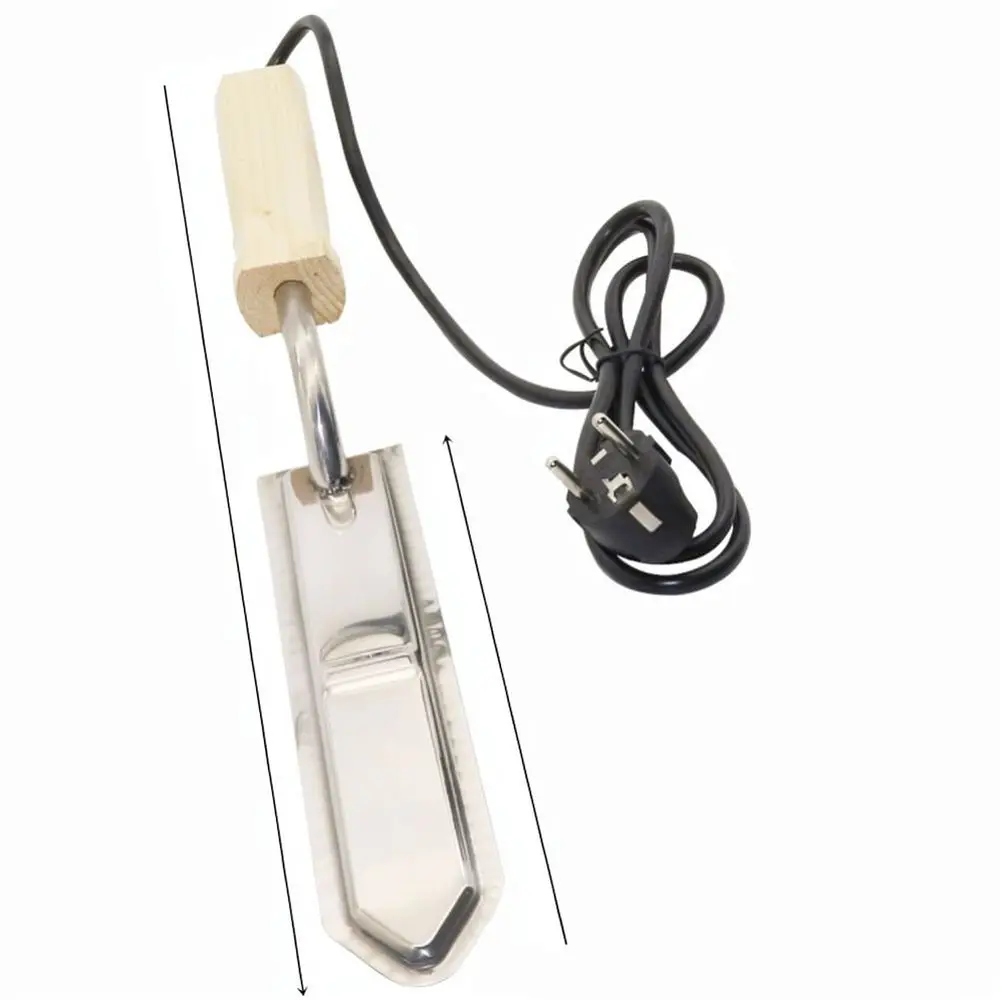 Electric Honey Scraper Stainless Steel Z Shape Blade Wood Handle Constant Temperature Beekeeping Tool Apiary Supplies