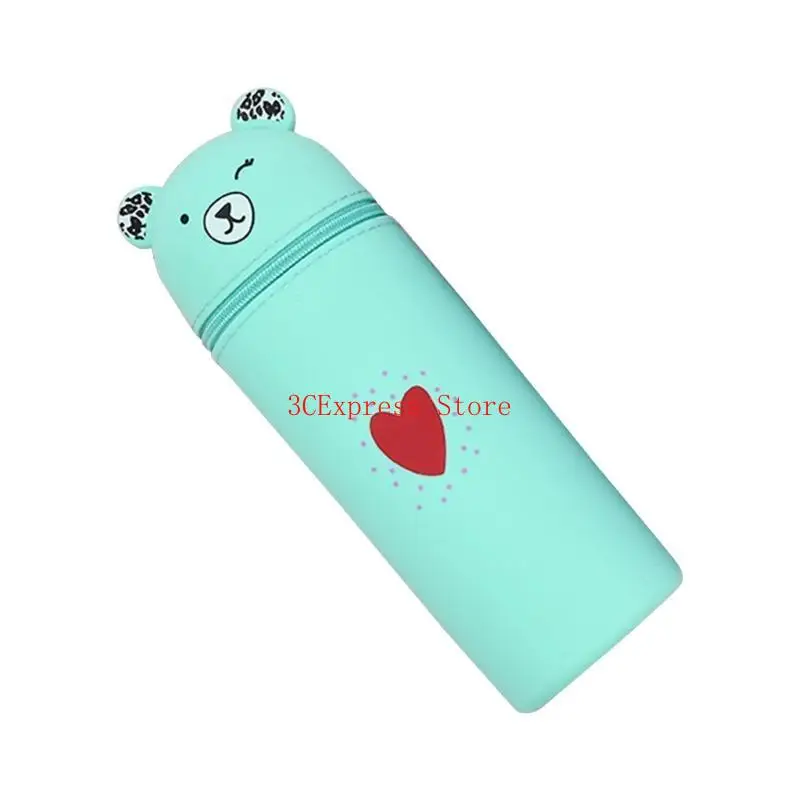 Túi bút silicone hoạt hình silicone đứng lên túi đồ đạc