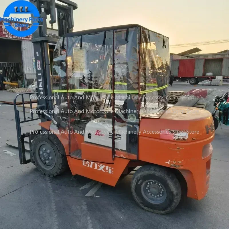 Forklift Rain Cover Car Clothing Thickened Rain Curtain Windshield Awning Suitable Shade Fit For Heli Hangcha Longgong Liugong