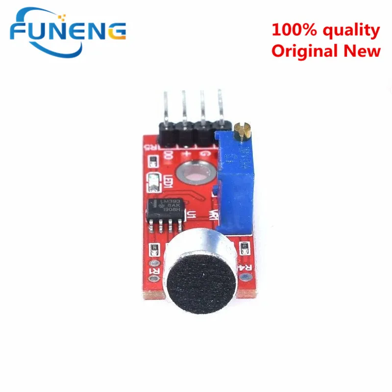10 stks Hoge Gevoeligheid Geluid Microfoon Sensor Detectie Module Voor Arduino AVR PIC