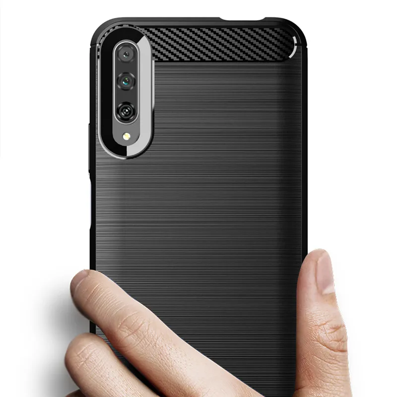 Shock Absorption Phone Cover for Huawei Y9S Silicone Case for Huawei P smart Pro Soft TPU Carbon Fiber Cases Coque Fundas