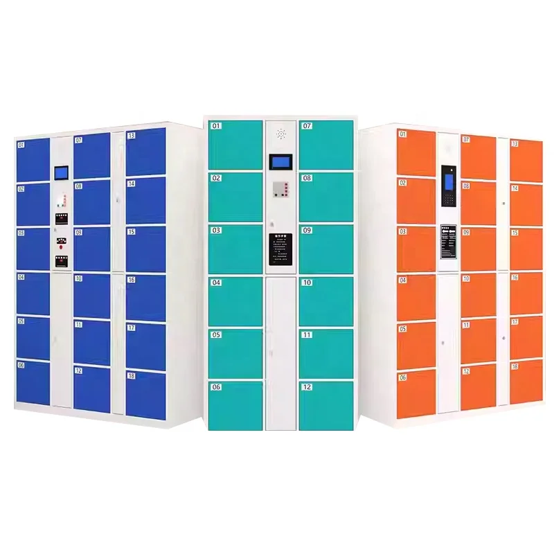 #4 6 8 10 12 18 24 36 Doors Electronic Smart  Parcel Delivery Locker Steel Package Storage Locker System Luggage Phone Locker