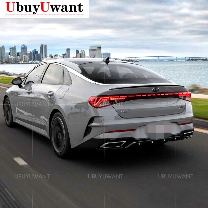 For Kia Optima K5 GT 2020 2021 K5 DL3 Spoiler ABS Plastic Gloosy Black Rear Trunk Lip Spoiler Car Tail Wing Decoration