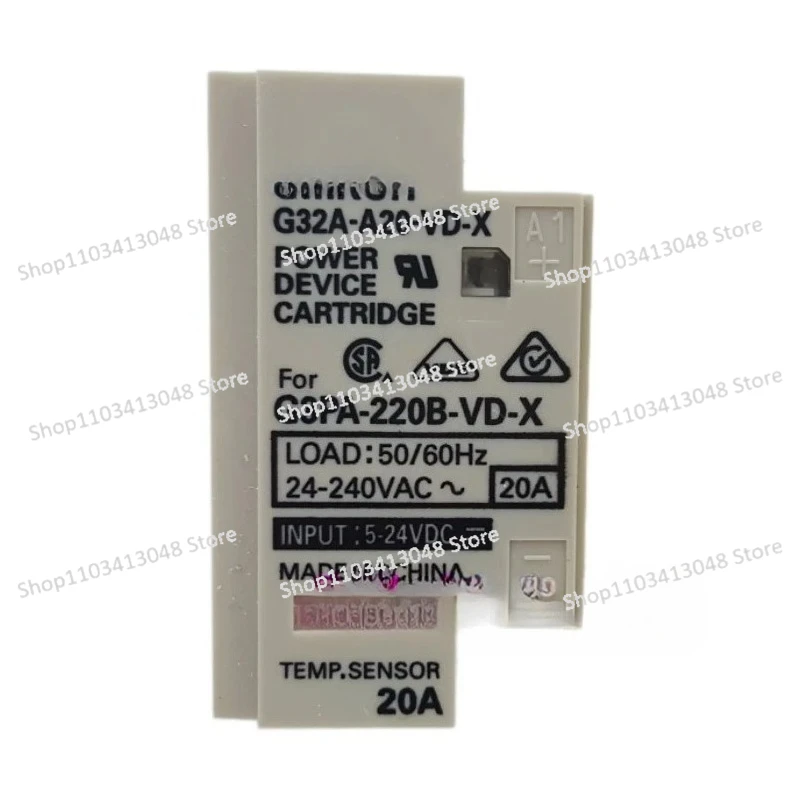 G32A-A20-VD-X وحدة التحكم في مرحل الحالة الصلبة الأصلية الأساسية 20A خرطوشة جهاز الطاقة